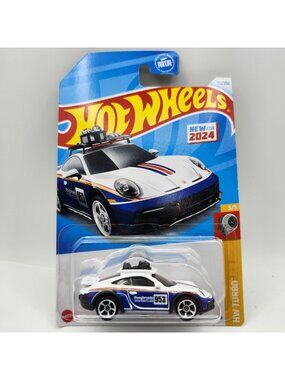 Hot Wheels 2024 Porsche 911 Rallye White Blue HW Turbo 5/5 172/250